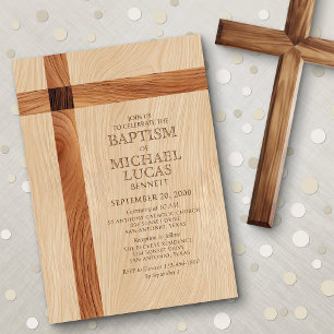 Boys' Baptism Invitation