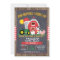 Boys Barnyard Chalkboard Birthday Invitation