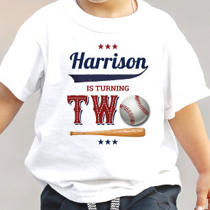 Boys Baseball 2nd Birthday Baby T-Shirt