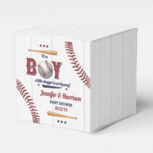 Boys Baseball Baby Shower Favour Box