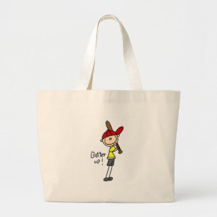 Boys Baseball Batter Up Tshirts and Gifts Large Tote Bag
