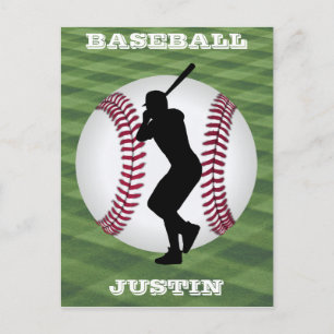 Boys Baseball Custom Postcard