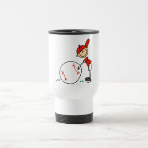 Boys Baseball Customise Tshirts and Gifts Travel Mug