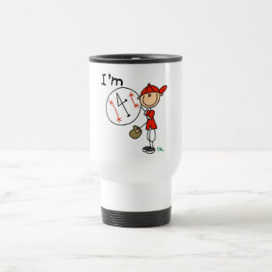 Boy's Baseball I'm 4 Tshirts and Gifts Travel Mug