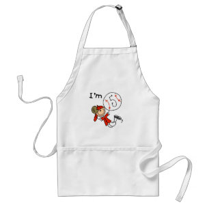 Boy's Baseball I'm 5 Tshirts and Gifts Standard Apron
