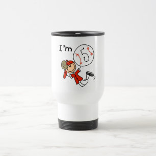 Boy's Baseball I'm 5 Tshirts and Gifts Travel Mug