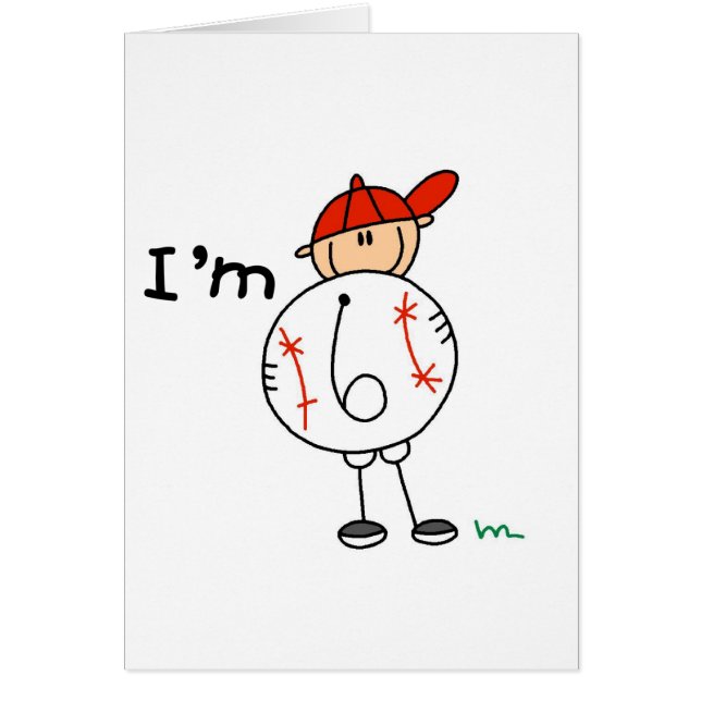 Boy's Baseball I'm 6 Tshirts and Gifts (Front)