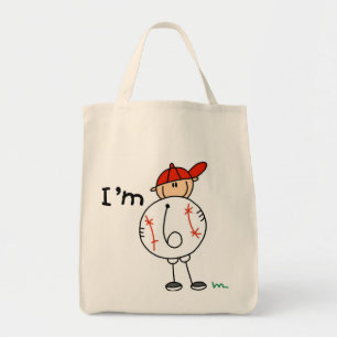Boy's Baseball I'm 6 Tshirts and Gifts Tote Bag