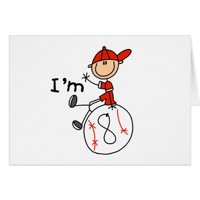 Boys Baseball I'm 8 (Front Horizontal)