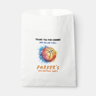 Boys Basketball Birthday Favour Bag