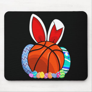 Boys Basketball Easter Egg Bunny Mouse Mat