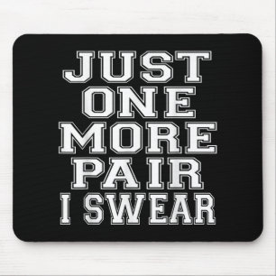 Boys Basketball Sneaker Head Just One More Pair Sn Mouse Mat