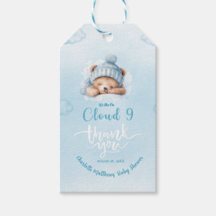 Boys Bear Bear Cloud Nine 9 Baby Shower Gift Tags