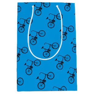 Boys Bike Pattern  Medium Gift Bag