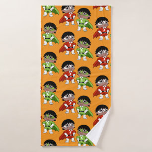 Boys Birthday Action Hero Bath Towel