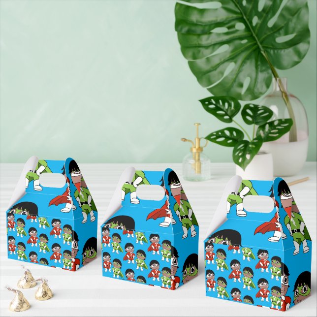 Boys Birthday Action Hero Favour Box (Multiple)