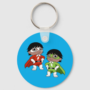 Boys Birthday Action Hero Key Ring