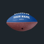 Boys Birthday gift idea personalised mini football American Football<br><div class="desc">Create your unique Boys Birthday gift navy blue mini football adding your own personalised name, year, slogan, message or any text. Customisable cute football gift game for boys, football players, dad, brother, grandson, son, boyfriend, newborn, players, teammates, fans, a trendt personalised present for birthday, baby shower, anniversary, graduation and Christmas...</div>
