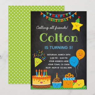 Boys Birthday Invitation