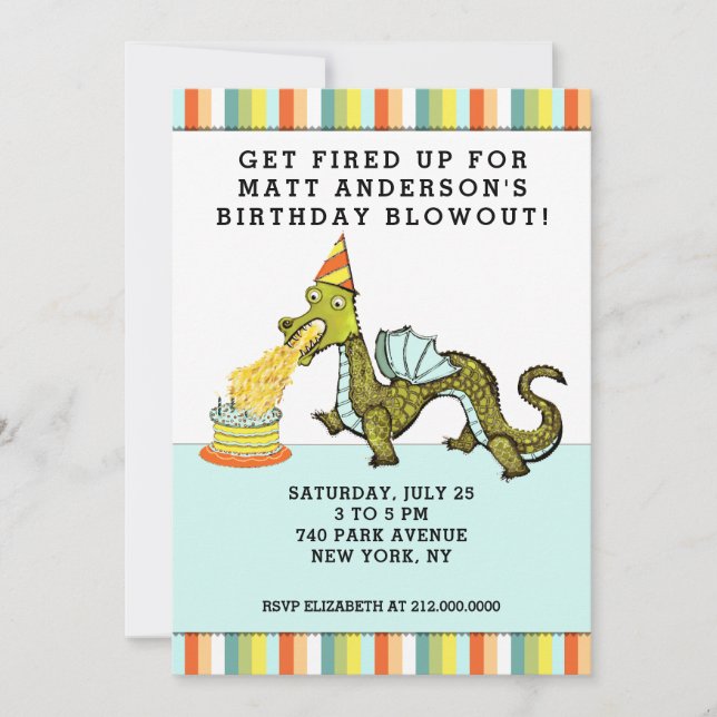 Boy's Birthday Party Invitation (Front)