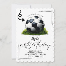 Boys birthday party invitation