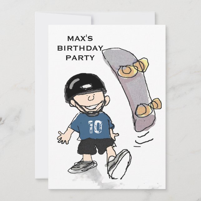 Boy's Birthday Party Invitation (Front)