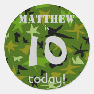Boy's Birthday Personalised Stickers