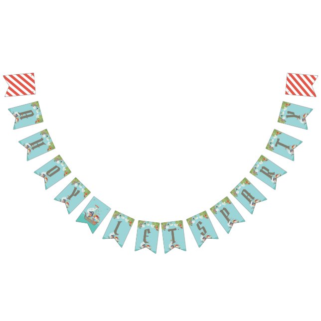 Boy's Birthday - Pirate Party - Let's Party Bunting (All)