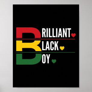 Boys Black History Month African Map Women Men Kid Poster