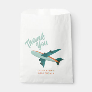 Boys Blue Baby Shower Aeroplane Baby Shower Favour Bags
