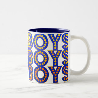 Boys Boys Boys Two-Tone Coffee Mug