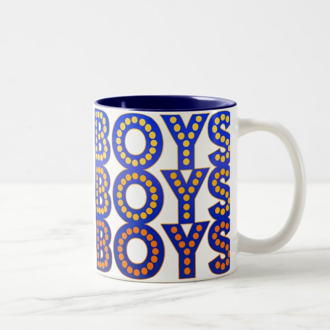 Boys Boys Boys Two-Tone Coffee Mug (Right)
