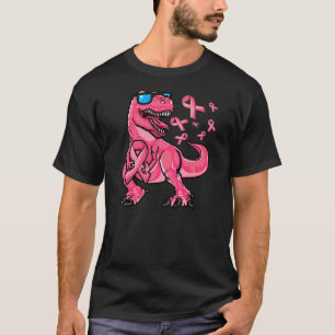 Boys Breast Cancer Awareness, Breast Cancer T-Rex T-Shirt