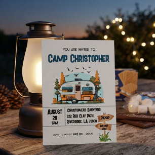 Boys Camping Adventure Birthday Slumber Party