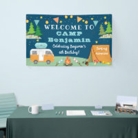 Boys Camping Birthday Camp Out Party Welcome