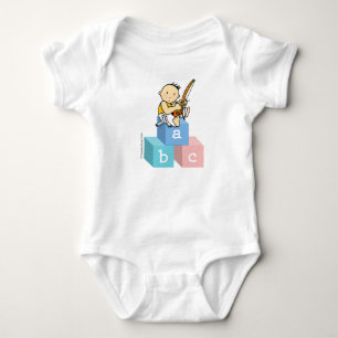 Boys: Capoeira's Body ABC Baby Bodysuit