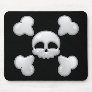 Boy's Cartoon Skull Mousepad