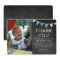 Boys chalkboard bunting birthday thank you card