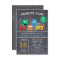 Boys Chalkboard Monster Bash Birthday Invitation