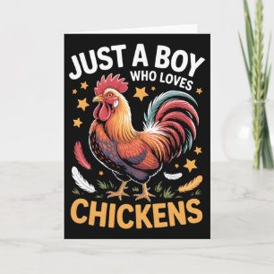 Boys Chicken Card