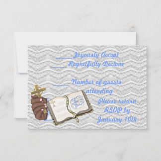 Boys Christenings Book Invitation