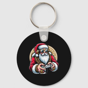 Boys Christmas Video Game Santa Gamer Xmas Key Ring