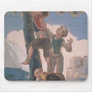 Boys Climbing a Tree Mouse Mat