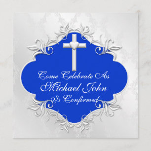 Boys CONFIRMATION Invitations Design