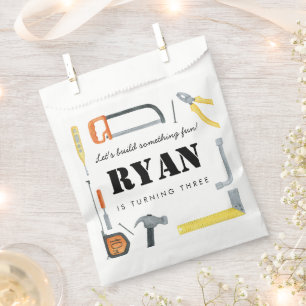 Boys Construction Builder Giveaway Favour Bags