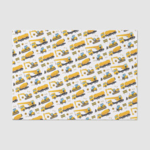 Boys Construction Dump Trucks Party Supplies Tissue Paper