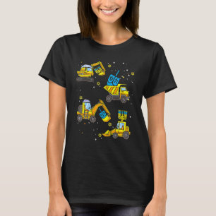 Boys Construction Vehicle Hanukkah Jewish Boys Kid T-Shirt