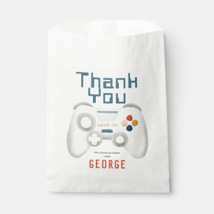 Boys Cool Blue Gaming Kids Birthday Favour Bags