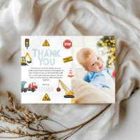 Boys Cool Modern Construction Kids Birthday Photo