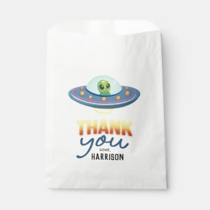 Boys Cool Neon Space Alien Birthday Favor Favour Bags